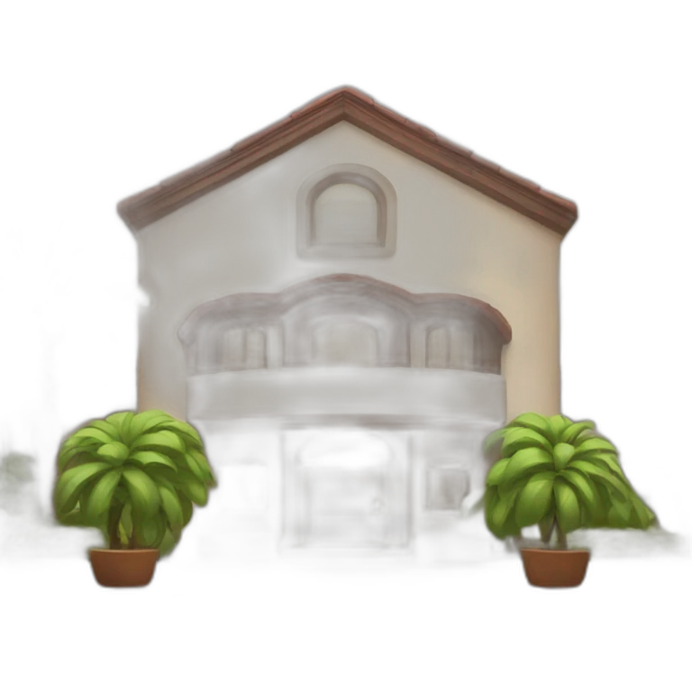 Frowning hotel emoji