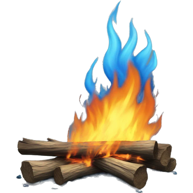 fire blue emoji