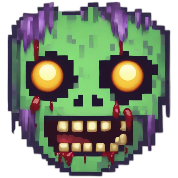 Undead Zombie pixel art emoji