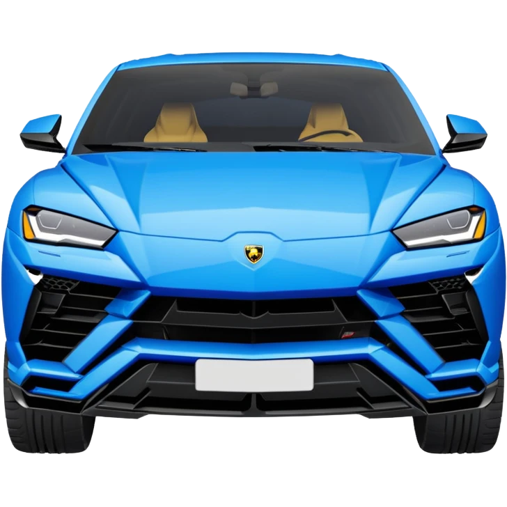 lamborghini urus de face bleu emoji