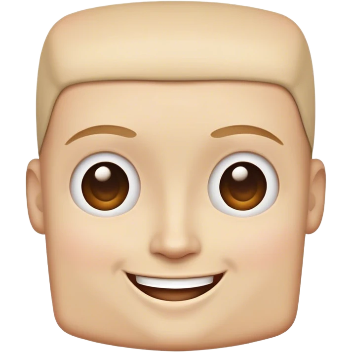 Sqaure head Happy  emoji