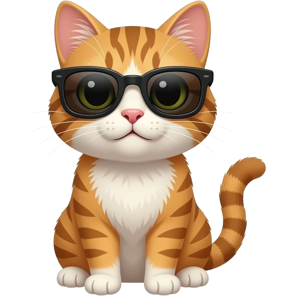 Cat wearing sunglasses emoji