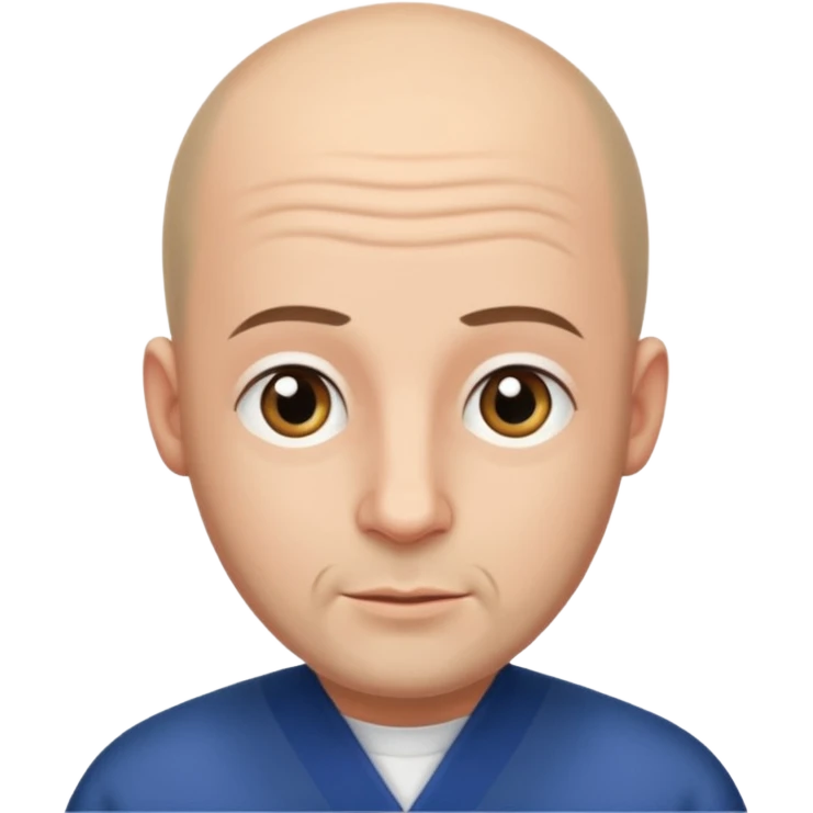 bald man with jewish appearance, second version emoji