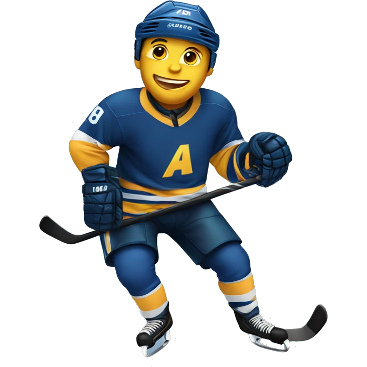 A hockey player dancing emoji