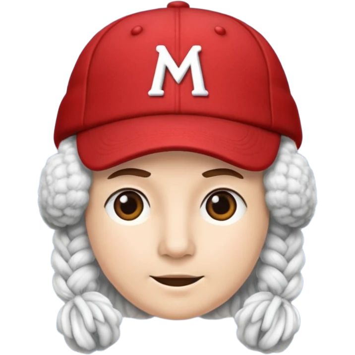red cap with M emoji