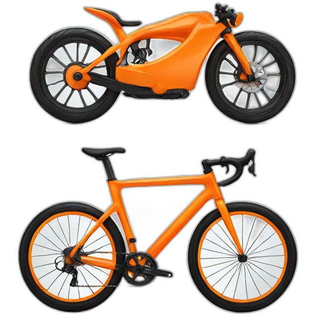 Orange bike emoji