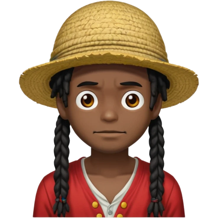 Luffy dark and locks emoji