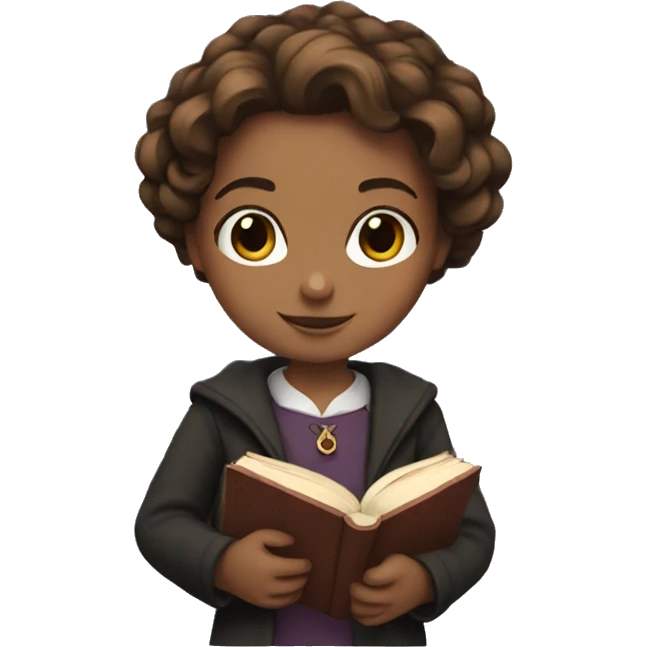 Hermione is holding a book. emoji