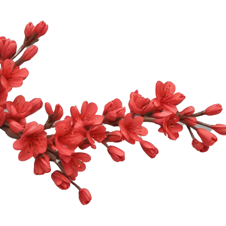 Red spring  emoji