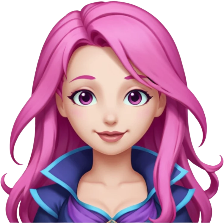 Эмодзи Серафина из лиги легенд подмигивает  emoji