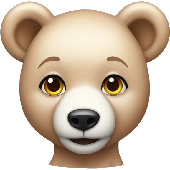 Coquette bear emoji