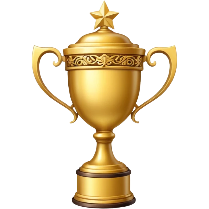  trophy for a winter holiday decorating contest emoji
