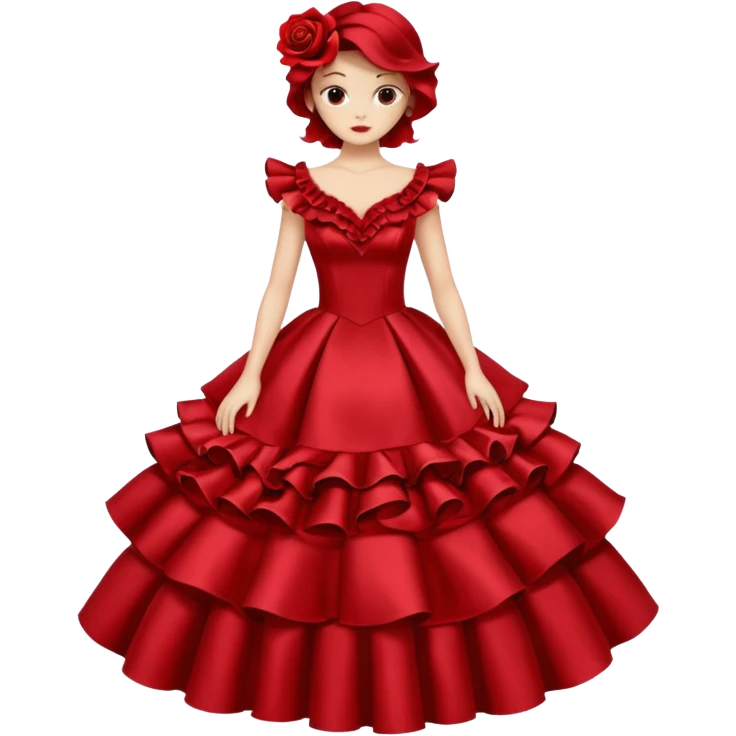 red rose dress no body emoji