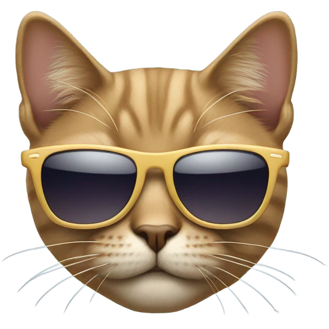 Cat with sunglasses emoji