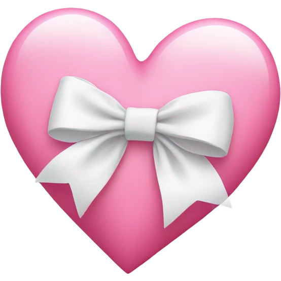 pink heart with white bow emoji