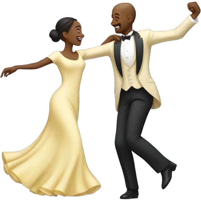 man and woman dancing  emoji