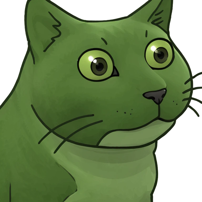 stupid looking cat emoji