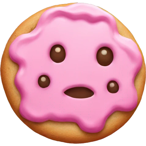 Pink cookies emoji