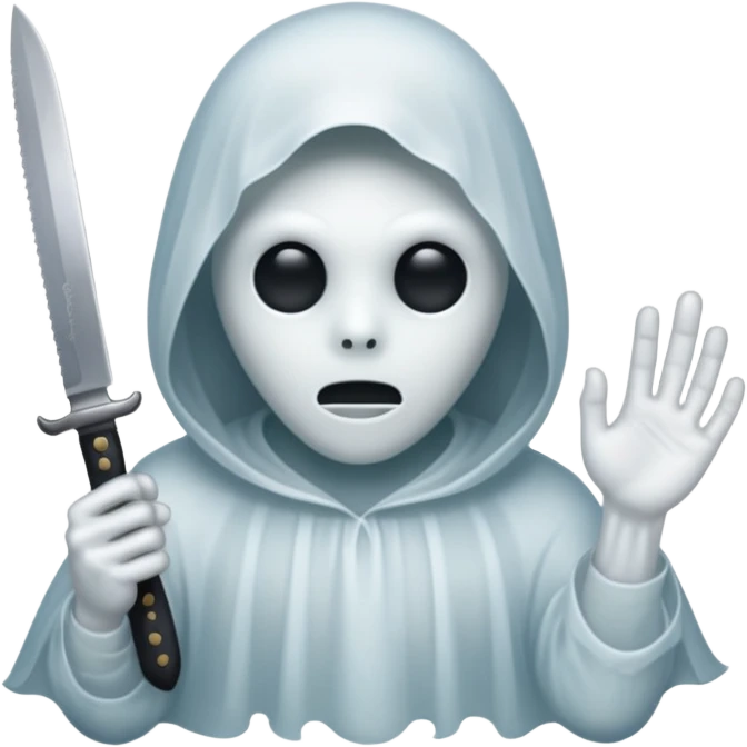 Ghost with knife emoji