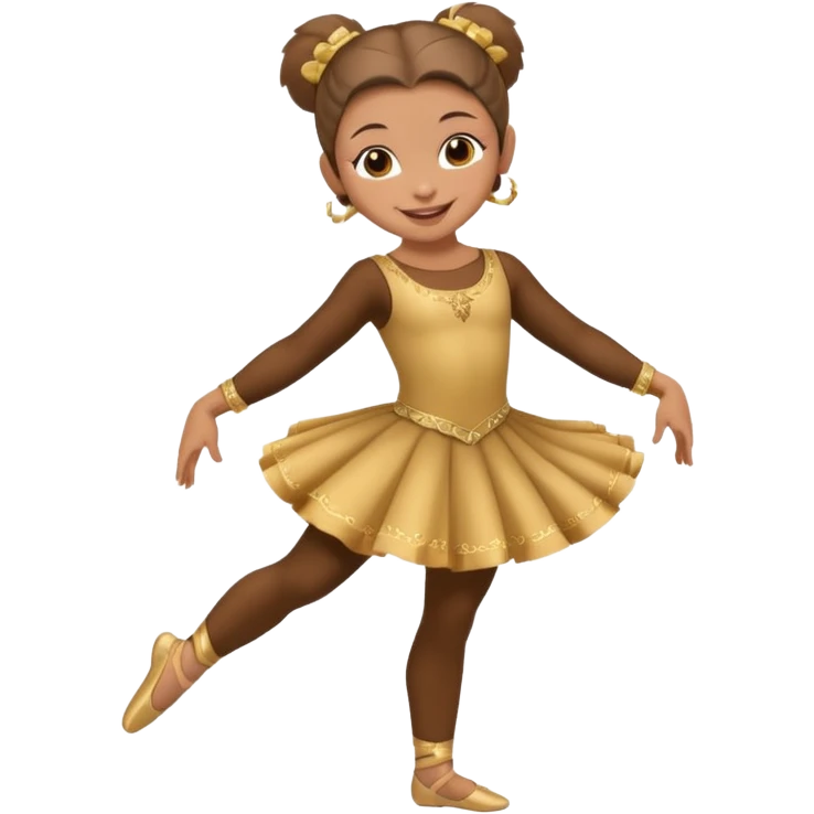 A Capuchin girl in a dancer's outfit emoji