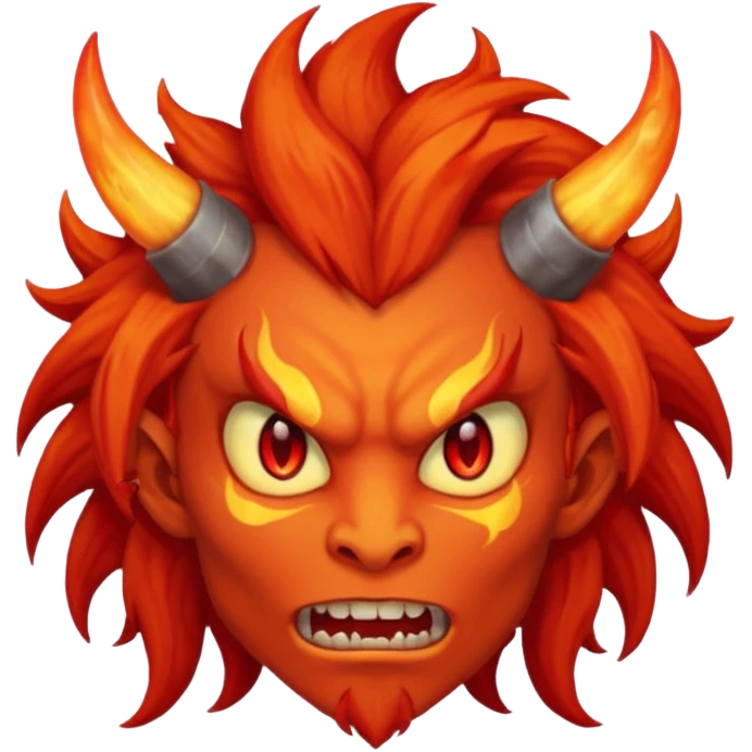 fire hair deamon emoji