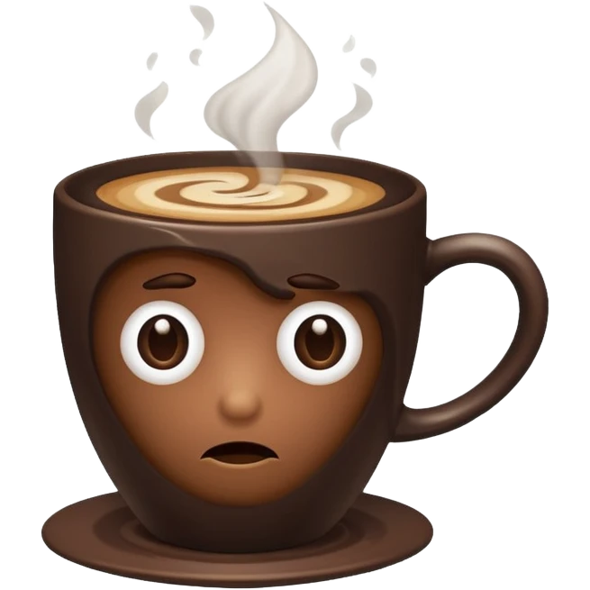 Bad coffee / sad coffee emoji