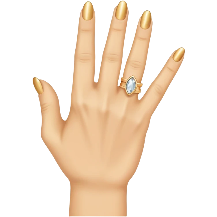 Mache ein Mittelfinger mit einem Ring emoji