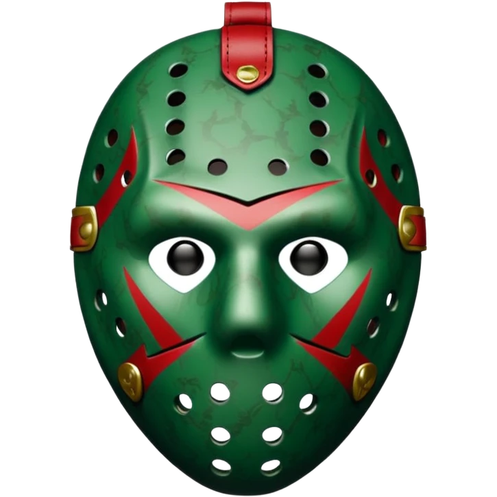 сделай маску джейсона вурхиза сделай ее цветом бренда гучи и добавь монограмму emoji