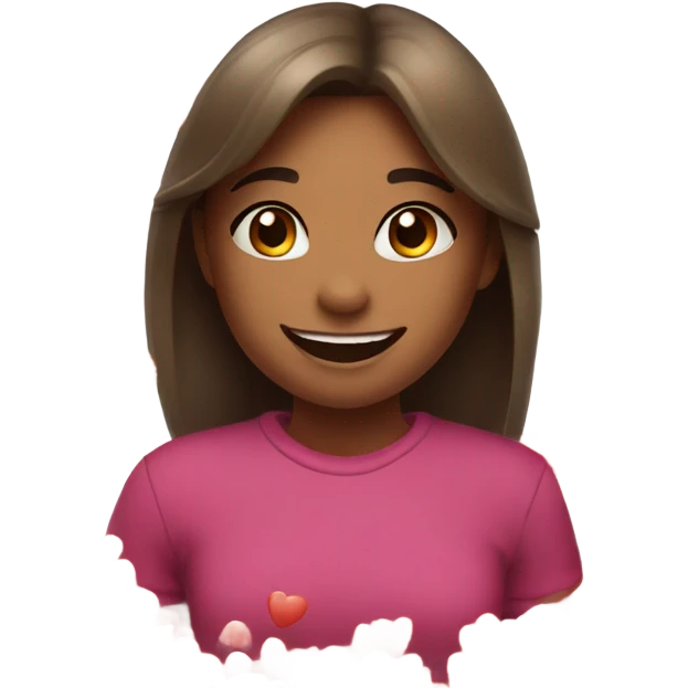 girl with hearts over her head emoji