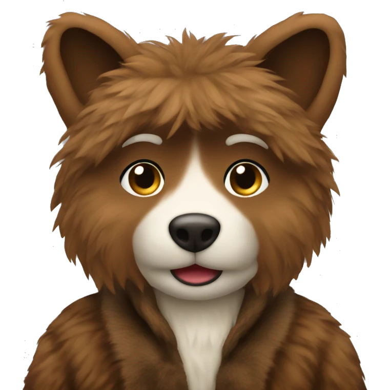Brown fur coat emoji