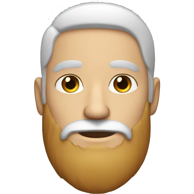 White skin guy with beard emoji