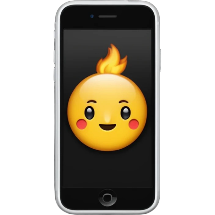 iphone  con fondo negro que diga "llamada entrante" emoji