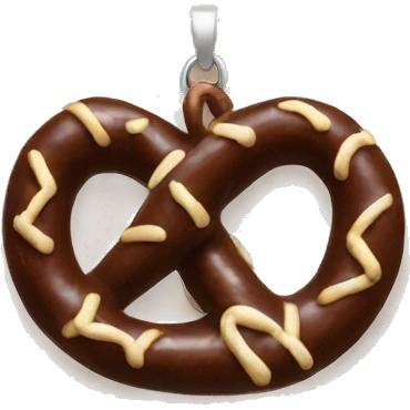 Pretzel necklace emoji