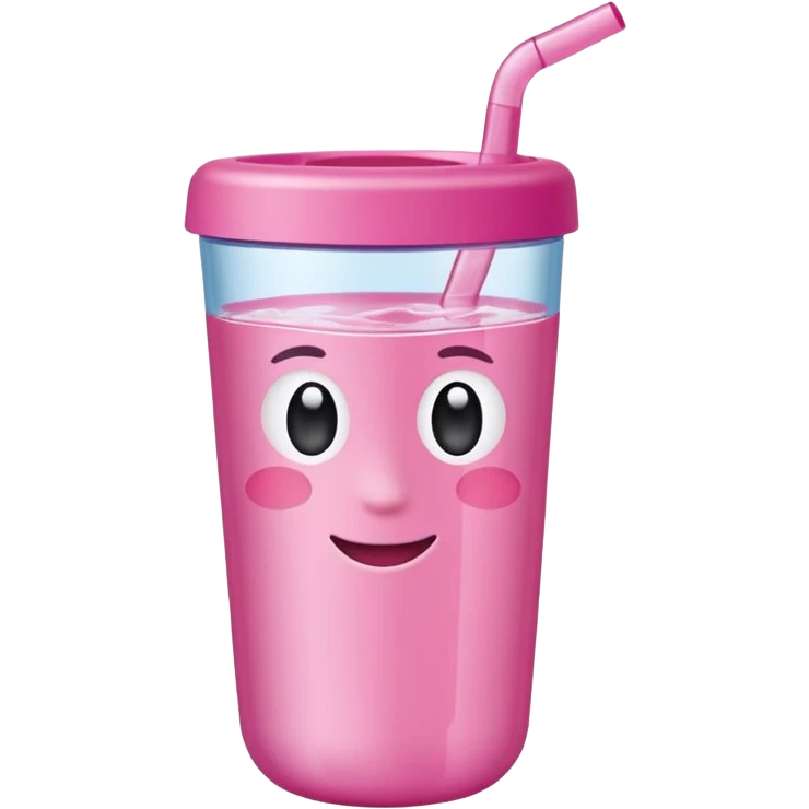 pink water tumbler emoji