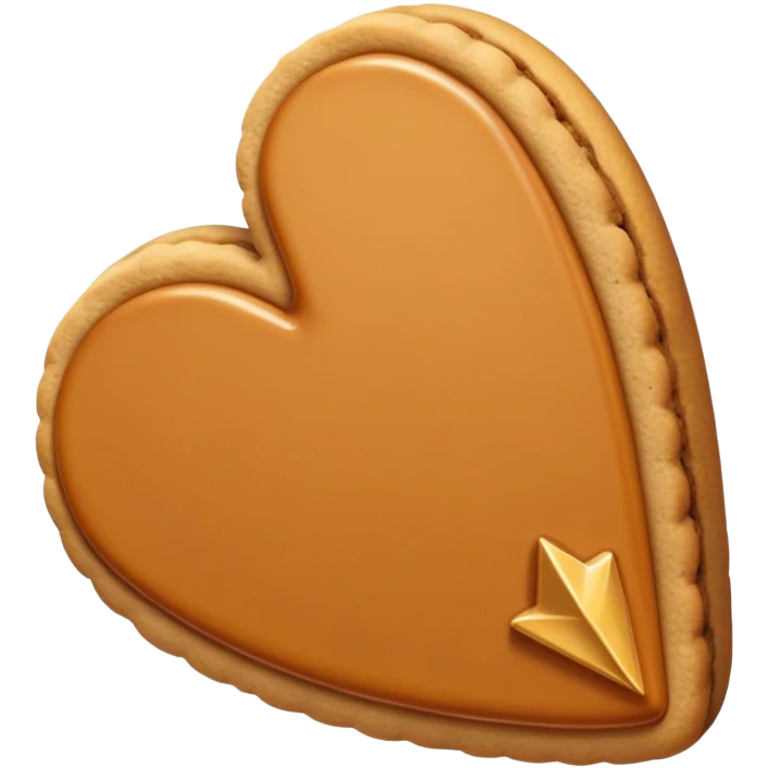 Caramel arrow cookie  emoji