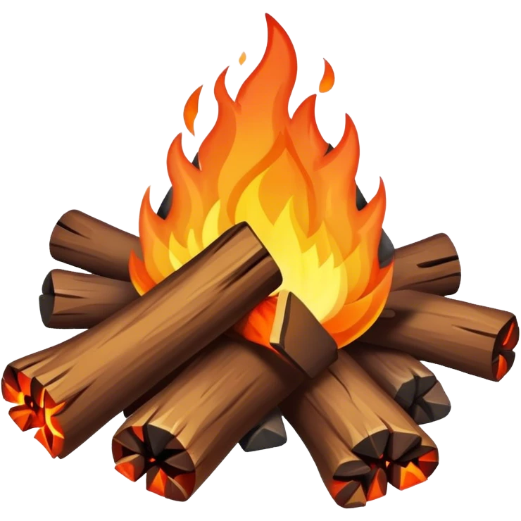 camp fire emoji