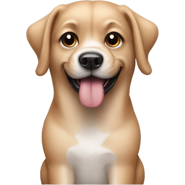 dog wearing acrylic nails emoji