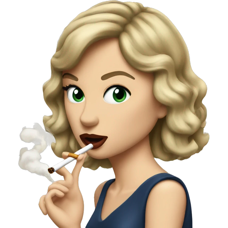 Taylor swift smoking  emoji