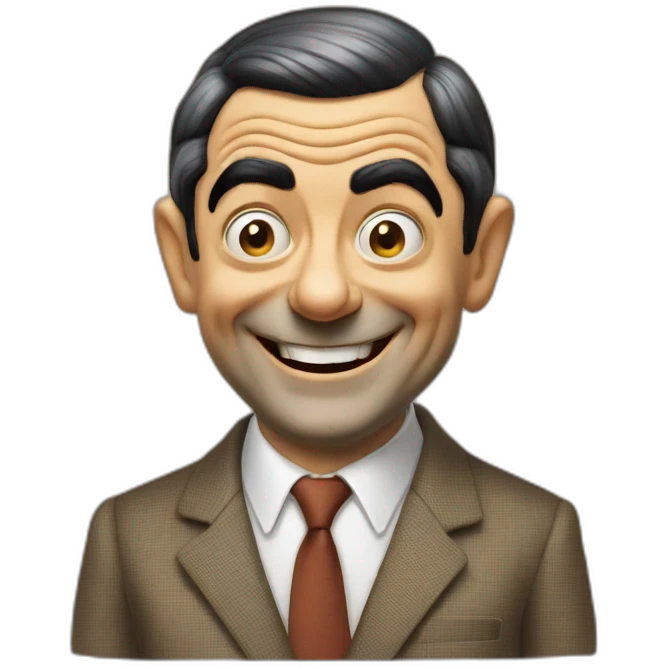 Happy Mr.bean emoji