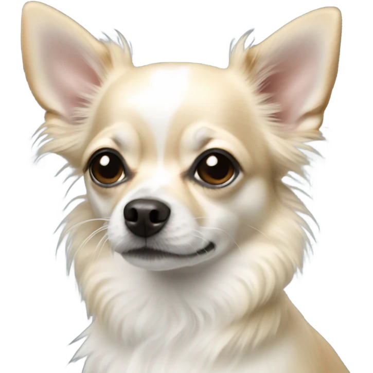 white realistic chihua emoji