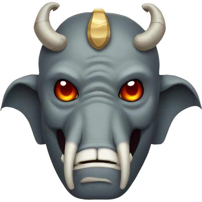 elephant oni mask emoji