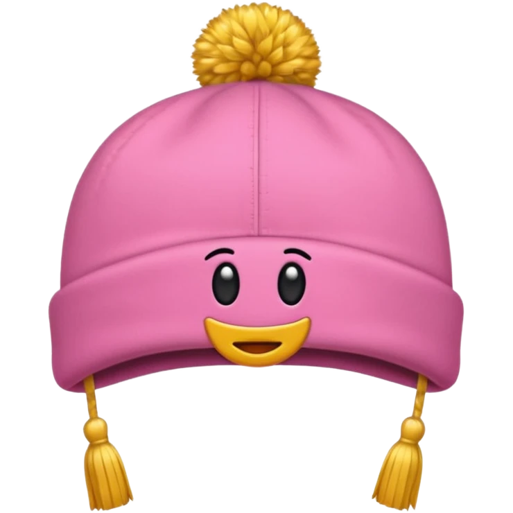 gorro de  egresados color rosa emoji