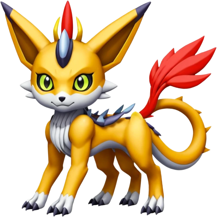 Meloetta-Wargreymon-Renamon-Guilmon-Pokémon-Digimon-Fakémon-fusion-hybrid-creature emoji