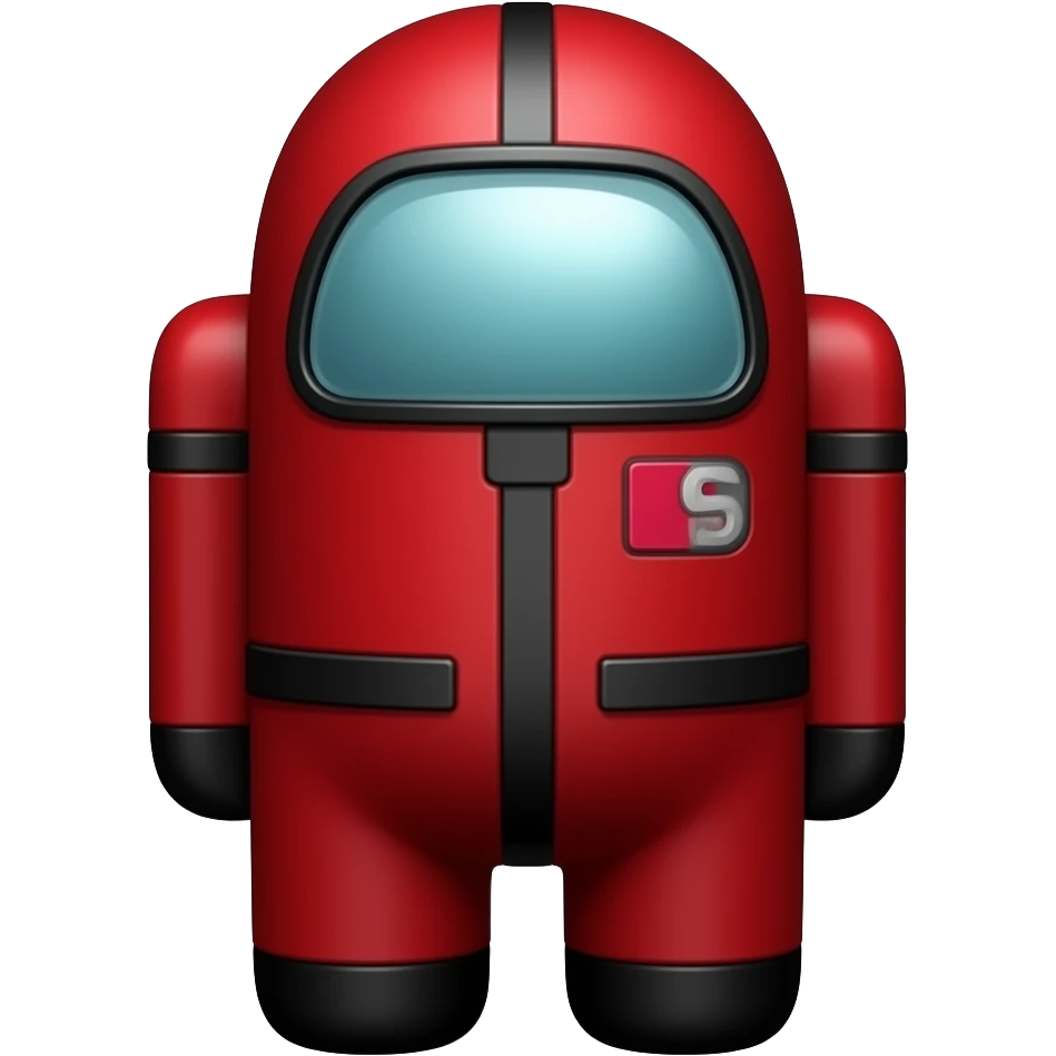 squidgame's frontman that looks like an imposter from among us emoji