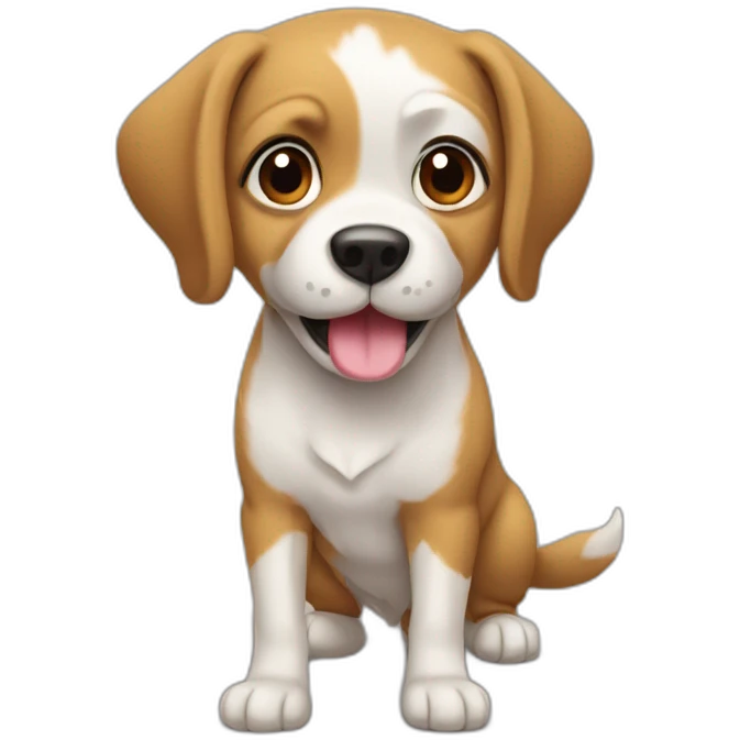 Chien qui baisse emoji