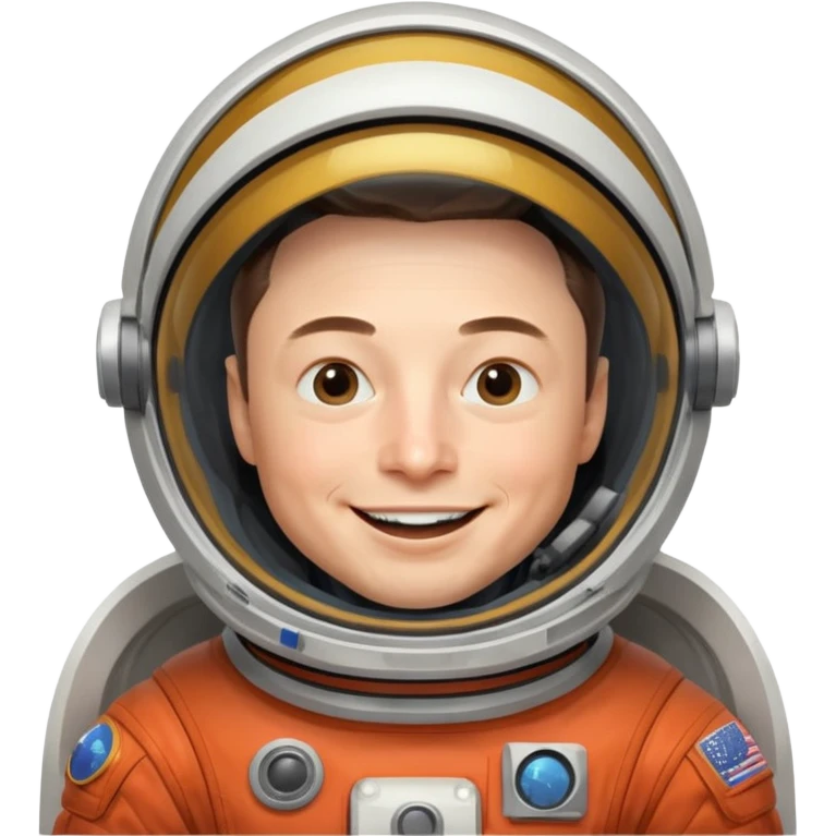 Elon Musk in the space Laughing emoji