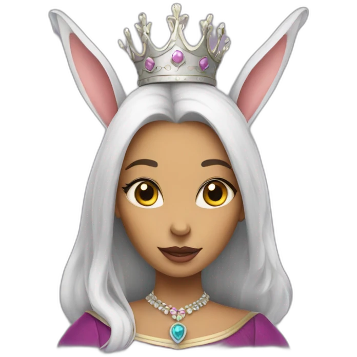 queen-lady-rabbit emoji