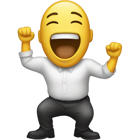 Farting and laughing  emoji