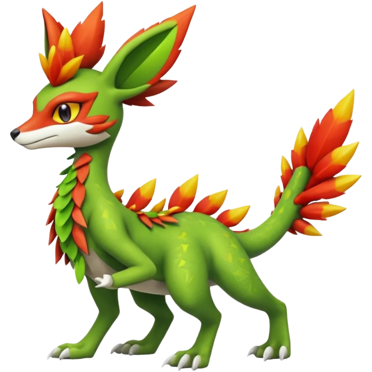 Sceptile-Inteleon-Delphox-Pokémon-Fakémon-creature emoji