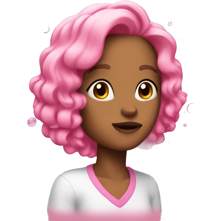 pink bubbles emoji